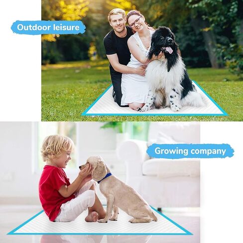 Extra Large Puppy Pee Pads - 8-Layer Leak-Proof, Super Absorbent, Odor Control, Quick-Dry, 24x36 Inch, 25 Count - Premium Dog Training Pads in Saudi Arabia