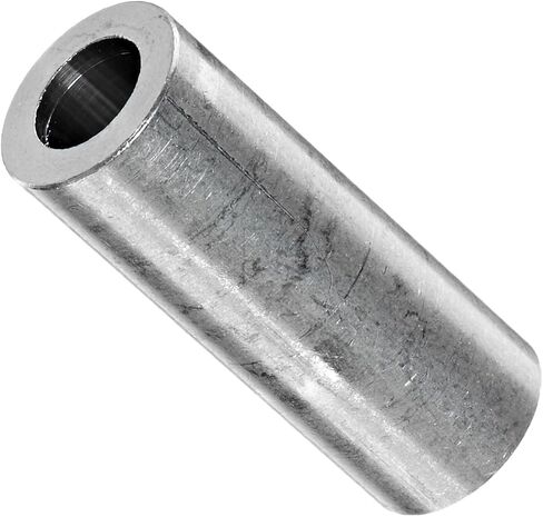 Small Parts 371612RSA Round Spacer, Aluminum, Plain Finish, #12 Screw Size, 3/8" OD, 0.218" ID, 1" Length (Pack of 10) in Saudi Arabia