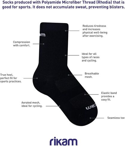 Running/Cycling/Gym Socks for Women | Crew Elastic Socks | Packs of 1, 2, 3 or 4 socks in Saudi Arabia