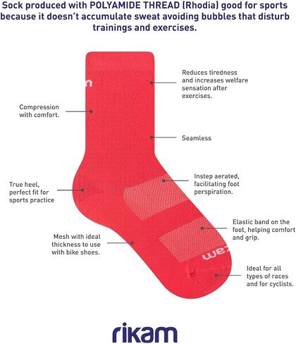 Running/Cycling/Gym Socks for Women | Crew Elastic Socks | Packs of 1, 2, 3 or 4 socks in Saudi Arabia