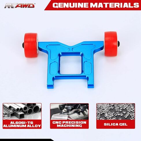 RCAWD Aluminum Alloy Wheelie Bar Set for Arrma Big Rock Arrma Granite Arrma Typhon Arrma Outcast Arrma Kraton1-10 Arrma 3s 4s Blx&Mega550 (Red) in Saudi Arabia