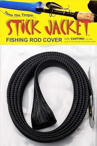 RITE-HITE Orin Briant Stick Jacket أغطية قضبان الصيد 3 عبوات - أسود مصبوب؛ حافظ على قضيبك آمنًا ومن التشابك… in Kuwait