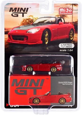 Truescale Miniatures S2000 (AP2) Mugen Convertible New Formula Red w/Carbon Hood Ltd Ed to 3600 Pieces Worldwide 1/64 Diecast Model Car by True Scale Miniatures MGT00367 in Saudi Arabia