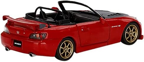 Truescale Miniatures S2000 (AP2) Mugen Convertible New Formula Red w/Carbon Hood Ltd Ed to 3600 Pieces Worldwide 1/64 Diecast Model Car by True Scale Miniatures MGT00367 in Saudi Arabia