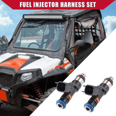 1204318 1204319 / Outer/Fuel Injector Harness for Polaris for Ranger 6x6 800 2011-2014 2016-2017 / Durable/Plastic / 1 Set/Black in Saudi Arabia