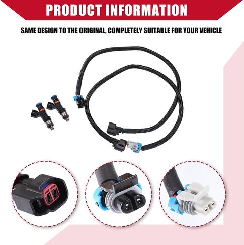 1204318 1204319 / Outer/Fuel Injector Harness for Polaris for Ranger 6x6 800 2011-2014 2016-2017 / Durable/Plastic / 1 Set/Black in Saudi Arabia
