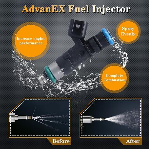 Fuel Injector 4 Holes Compatible with Polaris Ranger 800 Ranger Crew 800 Ranger XP 800 RZR 800 Replaces OE 0280158197 1204319 (Set of 2) in Saudi Arabia