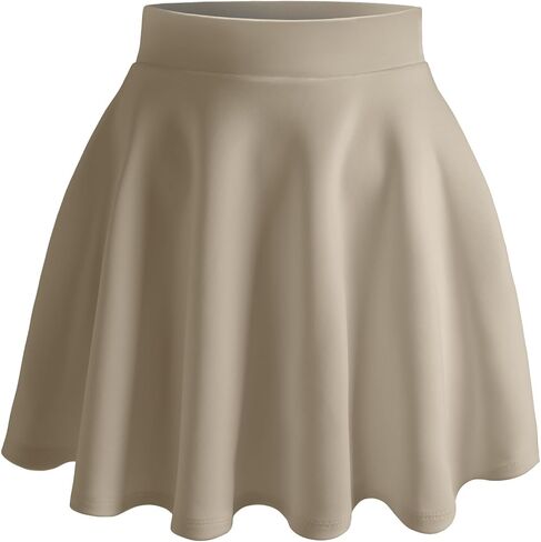 Women's Basic Versatile Stretchy Flared Skater Skirt (S-XL) in Saudi Arabia