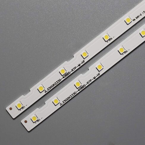 KLB 2Pcs x 50TV LED الخلفية لـ Samsung AOT_50_NU7100F_2X38_3030C V8N1-500SM0-R0 UA50NU7800 UE50NU7099 7097 7462 UE50RU7455 7459 BN96-45952A 46034A in Kuwait