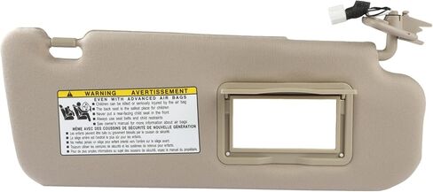 SCITOO Beige Right Passenger Side Auto Sun Visor Assembly fit for 2006-2008 for Hyundai Sonata with Sunroof in Saudi Arabia