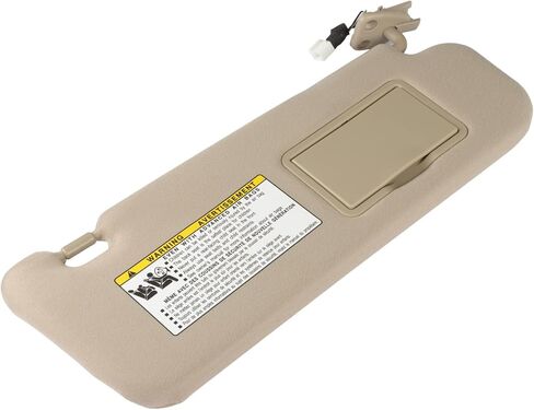 SCITOO Beige Right Passenger Side Auto Sun Visor Assembly fit for 2006-2008 for Hyundai Sonata with Sunroof in Saudi Arabia
