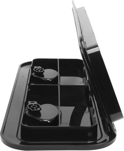Amarine Made Boat Hatch Marine Grade Deck Hatch Access Hatch & Lid 24" x 9-5/8" for Marine Caravan RV-Black in Saudi Arabia