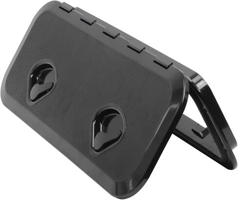 Amarine Made Boat Hatch Marine Grade Deck Hatch Access Hatch & Lid 24" x 9-5/8" for Marine Caravan RV-Black in Saudi Arabia