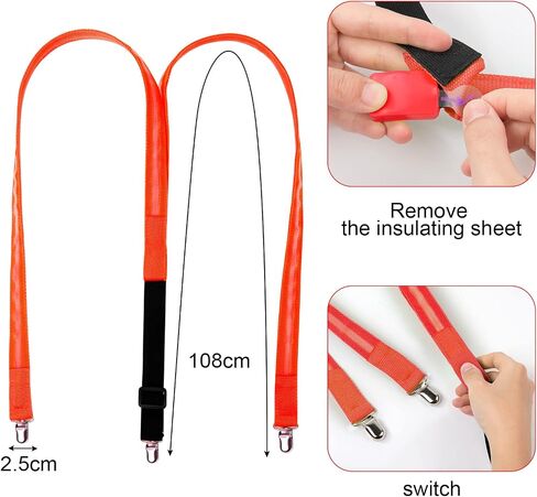 Light Up Suspenders, Glow in the Dark Suspenders, Mens Neon Outfits for Parties, DJ, EDM, 80s, Rave Outfits in Saudi Arabia