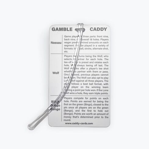 Distance Caddy - Golf Club Range Chart Card - Golf Bag Tag Accessory - Golf Swing Help - Yardage Reference Guide - Training Aid - Two Sided - Shoot Lower Scores - Caddy Cards in Saudi Arabia