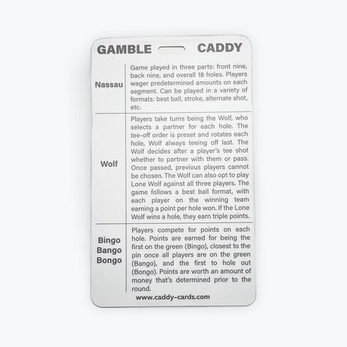 Distance Caddy - Golf Club Range Chart Card - Golf Bag Tag Accessory - Golf Swing Help - Yardage Reference Guide - Training Aid - Two Sided - Shoot Lower Scores - Caddy Cards in Saudi Arabia