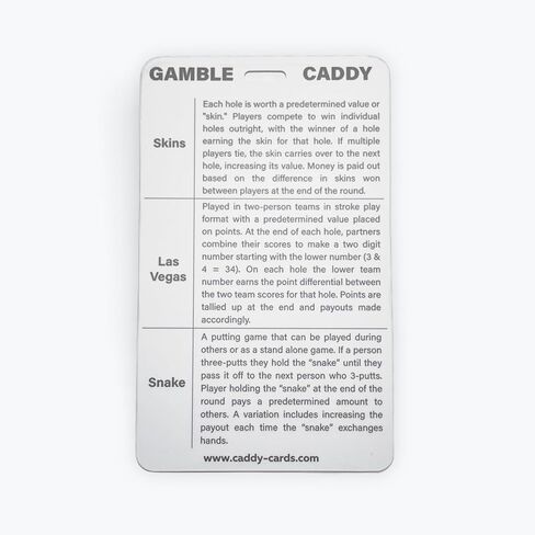 Distance Caddy - Golf Club Range Chart Card - Golf Bag Tag Accessory - Golf Swing Help - Yardage Reference Guide - Training Aid - Two Sided - Shoot Lower Scores - Caddy Cards in Saudi Arabia