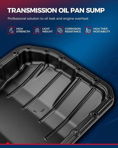KAX 265-831 Transmission Oil Pan Replacement for 5R55E, 4R55E, 4R44E, A4LD, Ford Explorer 1991-2001, Explorer Sport Trac 2001-2005, Bronco II 1985-1990, Ranger 1985-2007 in Saudi Arabia