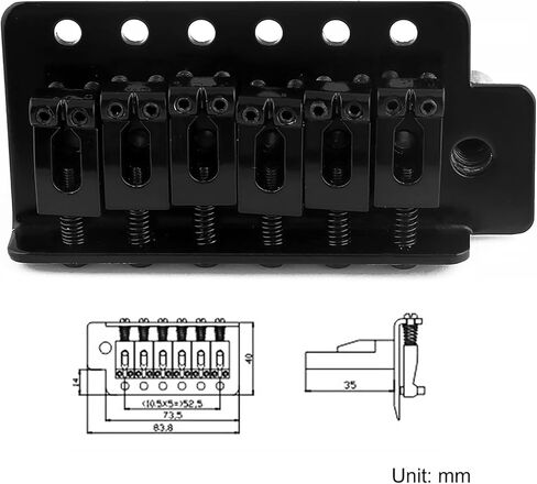 ميتالور خمر الغيتار تريمولو جسر كامل الحجم كتلة الصلب مع شريط الضربة لمدة 6 سلسلة Strat SQ نمط استبدال أجزاء الغيتار الكهربائي الأسود in Kuwait