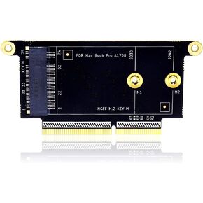HUYUN M2 NVMe SSD NGFF Key M to A1708 SSD Slot Adapter as 656-0076B for MacBook Pro A1708 2017 2016 (M.2 NVMe to A1708 SSD Adapter)