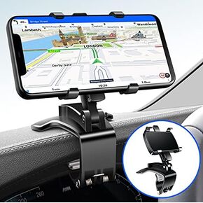 Universal 360 Degree Rotation Car Rear View Mirror Mount Stand Holder Cradle Clip Dashboard Sun Visor Clip