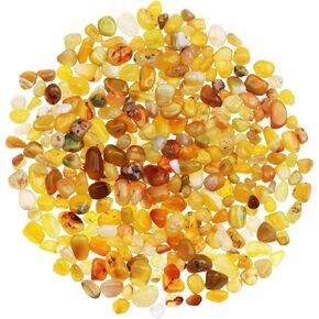 0.68 lb White Agate Stone Tumbled Stones Gemstone Natural Crystal Quartz for Home Decoration Vase Filler Swimming Pool Bottom Decoration (About 310g/Bag)