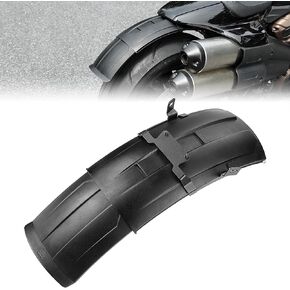 KEMIMOTO Motorcycle Rear Fender Scalable Concealed Compatible with Sportster S RH1250 2021 2022 2023 2024 Motorcycle Mudguard Black