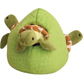 SnugArooz Hide and Seek Reef Plush Interactive Dog Toy with Patch Repair - 4 in 1 - Durable & Eco-Friendly - Perfect for Chewing and Snuggling