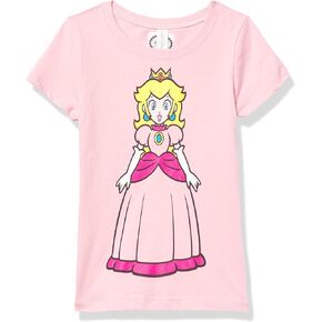 Nintendo Knockout Princess Girl's Solid Crew Tee