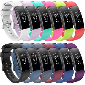 Compatible for Fitbit Inspire 2/Fitbit Inspire HR/Fitbit Inspire/Fitbit Ace 2, Soft Silicone Replacement Wristband Sport Band for Women Men,Small and Large