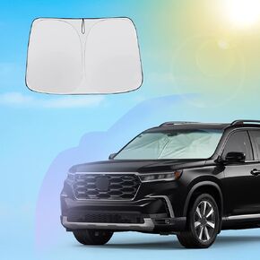 SXCY 2023 2024 2025 مظلة الزجاج الأمامي التجريبية 2019-2025 Honda Pilot LX، Sport، EX-L، TrailSport، Touring Elite Accessories ظلة الزجاج الأمامي تناسب 2024 مظلة شمسية قابلة للطي للطيار لعام 2025 ظلة طيارة