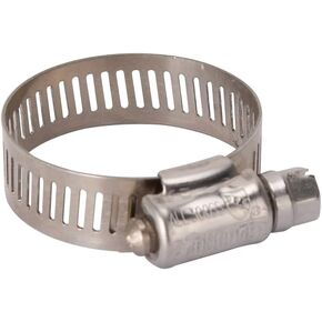 Rocky Mountain Goods Heavy Duty Stainless Steel Hose Clamp - Clamp Range is 13/16" - 1-1/2" - No. 16-1/2" Band Width - Worm Drive Hose Clamp - Stainless Steel Screw (1)