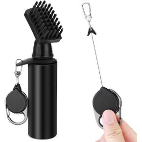 فرشاة تنظيف نادي الجولف، منظف نادي الجولف مع زجاجة مياه مضغوطة (4 أونصات) وخطاف قابل للسحب لسهولة التنظيف، هدية إكسسوارات الجولف الأكثر ملاءمة للرجال والنساء in Kuwait