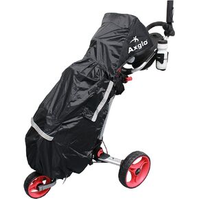 Golf Bag Full Rain Cover - Golf Cart Rain Cover -Waterproof - Rainproof - Lightweight - for Golf Push Cart - 3 Wheel - 4 Wheel - Electric Cart | Rain Hood | Golf Bag Accessories