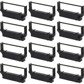 استبدال شريط الحبر المتوافق SP700 لشريط الطابعة Star SP-700 SP700 RC700 SP700BR RC700BR SP712 SP712R SP717 SP742R SP747 SP740 (أسود/أحمر 12 حزمة)