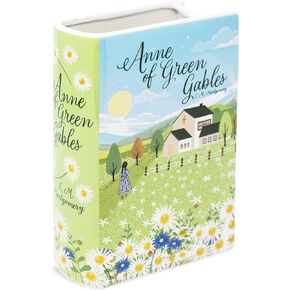 Steel Mill & Co Large Book-Shaped Decorative Vase, Ceramic Vases for Home Decor, Cute Bookshelf Decor, Unique Vase for Book Lovers, Anne of Green Gables
