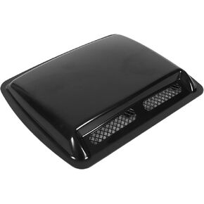 Hood Scoop Vent Bonnet Cover Decorative Air Flow Intake Covers with Self Adhesive Design Universal Car Accessories Replacement Fit for Cars(Black)