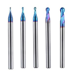 HRC65 High Hard Carbide End Mills Set 4 Flutes Tungsten Steel Square Nose Milling Cutter for Steel 6pcs 1mm 2mm 3mm 4mm 5mm 6mm