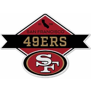 ريكو إندستريز NFL لكرة القدم على شكل ماسي مقطوع على شكل راية - ديكور المنزل وغرفة المعيشة - لباد ناعم EZ للتعليق