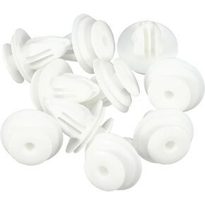 Motoforti Car Door Trim Panel Push Clips Pillar Retainer, for Nissan Pathfinder 1987-2024, Plastic, No.0155309791, White, 20 Pcs