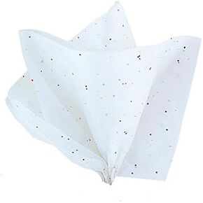 White Sparkle Gift Warp Tissue Paper White Diamond Glitter Tissue Paper 20 inch x 30 inch 24 Sheets
