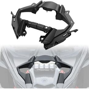 SAUTVS Front Central Hood Fender for Can-Am Maverick X3, Black Front Fender Kit for Can Am Maverick X3 Max Turbo R RR 2017-2024 Accessories (Replace #705010671, 705014684)