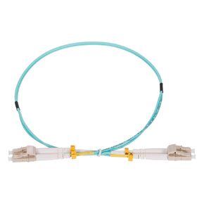 MECCANIXITY 3 Meters 9.8Ft Fiber Patch Cable Multimode Duplex LC-LC OM3 LSZH Fiber Optic Jumper Green for Network Transceiver,Instrumentation 5Pcs