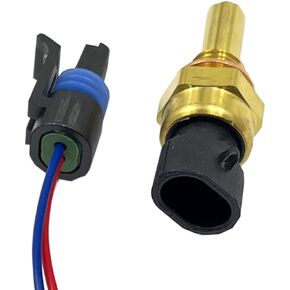 213-4514 213-4333 19236568 Engine Coolant Temperature Sensor with Pigtail Connector Compatible with Lacrosse Impala Express Silverado Suburban 1500 2500 Trailblazer Yukon Savana Saturn Vue