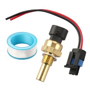 Engine Coolant Temperature Sensor+Pigtail Connector for GMC Sierra Yukon，Saab 9-7x,Saturn Vue Buick Lacrosse, Chevy Camaro Impala Silverado Express Equinox Suburban Tahoe