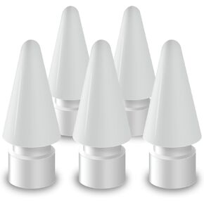 Apple Pencil Tips (5 Pack), Fine Point POM Replacement Tip Compatible with Apple Pencil 1st Generation,Apple Pencil 2nd Generation,Apple Pencil Pro,Apple Pencil USB-C White