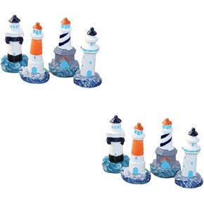 ibasenice 12 Pcs Mediterranean Style Ornament Miniature Landscaping Decorations Ocean Decor Tropical Beach Figurine Cake Decorating Mediterranean Figurines Ornaments Office The Mediterranean