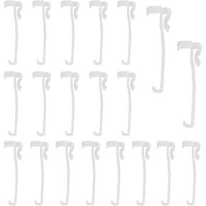 20pcs Vertical Blind Valance 3.25 inch Drapery Clip Valance Clips Window Blind Clips Clear Plastic Valance Retainer Clips Hidden Valance Clips
