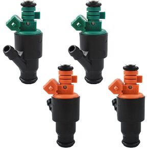 4 x Fuel Injectors Nozzle 2 Holes 0280150504 0280150502 Replacement for Kia Sportage 2.0L l4 1995 1996 1997 1998 1999 2000 2001 2002