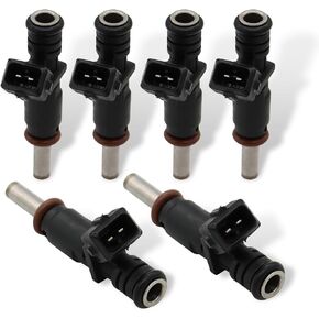 7531634 6Pcs Fuel Injectors Compatible with 128i 328i X3 X5 Z4 525i 2.0/2.5/3.0L 2006-2012 7531634
